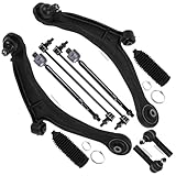 10pcs ASTOU Front Suspension Kit fit for Honda Ridgeline 2006 2007 2008 2009 2010 2011 2012 2013 2014 Lower Control Arm with Ball Joint Outer Inner Tie Rod End w/Steering Boot Sway Bar Link