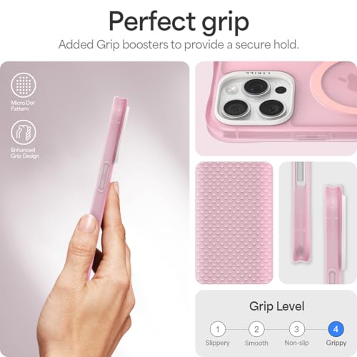 Image of Spigen Cyrill UltraSheer Mag for iPhone 16 Pro Case, Semi-Transparent iPhone 16 Pro Back Cover - TPU+PC｜Pink