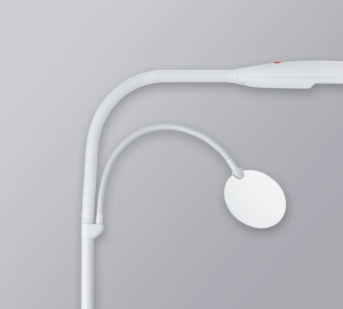 Close-up of flexible arm and secondary light/magnifier