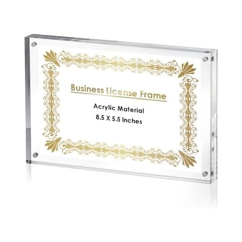 JUXYES 8.5 x 5.5 Acrylic Frame Cover