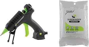 Surebonder H-195F Mini Fine Tip Hot Glue Gun + Surebonder DT-25 All Temperature Mini Glue Sticks