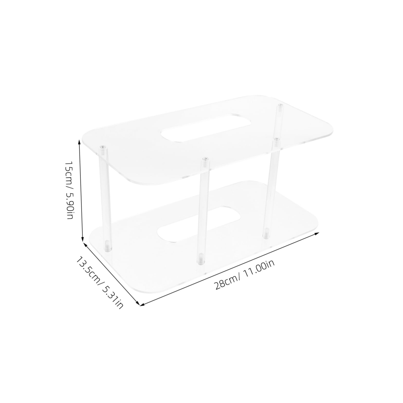 Cabilock Acrylic Plate Rack Commercial Dish Holder Stand for Display Kitchen Sink Organizer