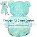 Tezituor 52in Giant Teddy Bear,Big Stuffed Animal Plush,Rainbow Green Soft Gifts for Valentine, Christmas, Birthday,Life Size Plush Toys for Grils Boys Girlfriend,Blue Green