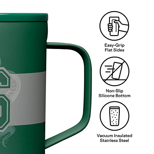 Corkcicle Harry Potter Triple Insulated Coffee Mug With Lid, Stainless Steel Camping Tumbler With Handle, Hot For 3+ Hours, Bpa Free, Slytherin, 16 Oz #TOP1