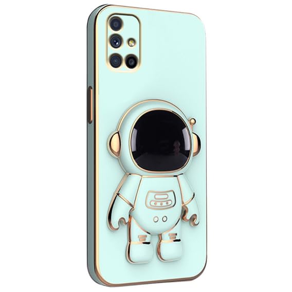 Image of for Samsung Galaxy A71, Case Cute 3D Astronaut Stand Design Camera Protection Shockproof Soft Back Cover (for Samsung Galaxy A71, White)