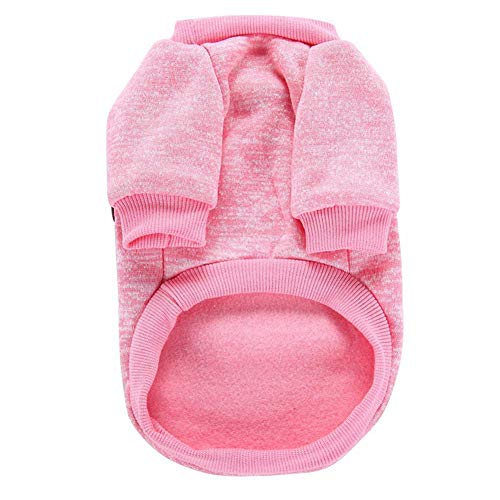 Image of Pet Dog Classic Knitwear Sweater Warm Winter Puppy Pet Coat Soft Sweater Clothing for Small Dogs (M, Pink)