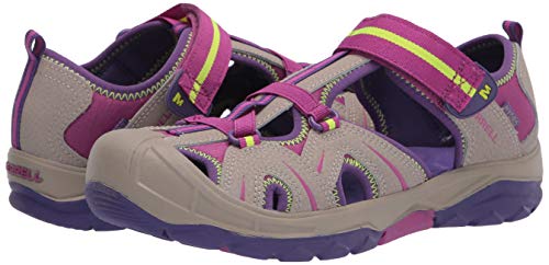 Merrell Hydro Sport Sandal, Tan/Purple, 11 Wide Us Unisex Big_Kid #TOP7