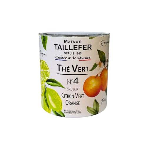 Maison Taillefer – Thé vert Orange Citron vert 60 g – N°4