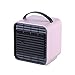 JLDN Osobisty chłodnica powietrza, klimatyzator parowy przenośny chłodziarka pokojowa 3 prędkości wbudowany wentylator nawilżacz LED lampka nocna na biurko biurowe, dom, różowy