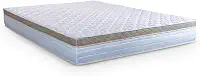 Colchão Casal King Molas Ensacadas 193x203x22cm Dunas Branco/Bege