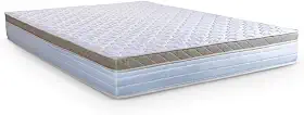 Colchão Casal King Molas Ensacadas 193x203x22cm Dunas Branco/Bege
