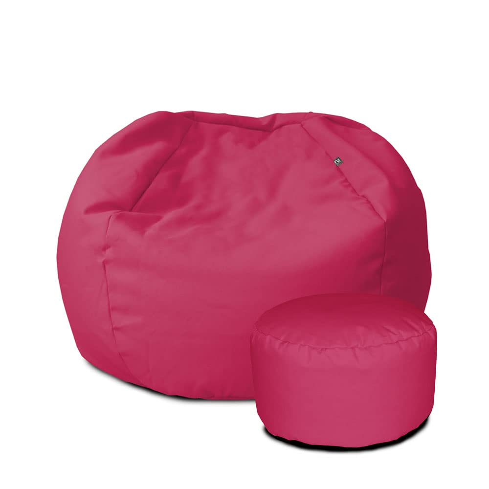 rucomfy Kids Beanbag Chair Seating Bundle - Water Resistant - Pink — image 1