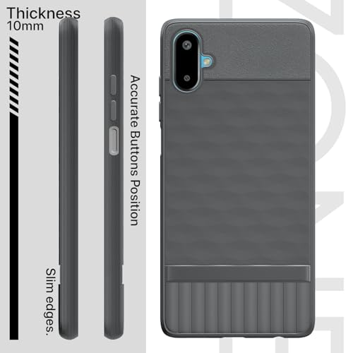 Image of Outlouders Back Cover for Samsung Galaxy F06 5G / Samsung Galaxy M06 5G | Full Camera Protection | TPU Soft Flexible Shockproof Back Case (Grey)