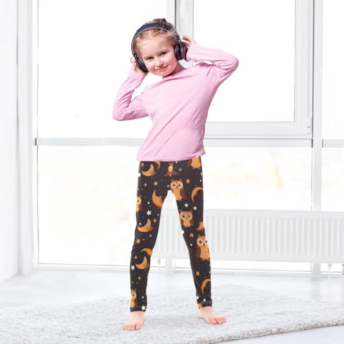 Girls' Leggings Moon Star Owl Kids Yoga Tights Pants 1 Pack 208536194