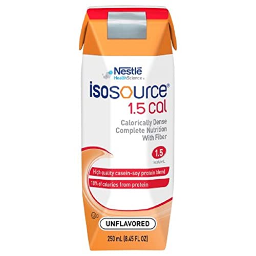 ISOSOURCE 1.5 CAL (WITH FIBER) UNFLAVORED 1 CASE 24 X 250ML by NESTLE CLINICAL NUTRITION