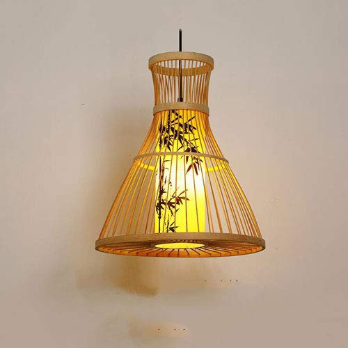MADBLR7 Luci del pendente di bambù di forma