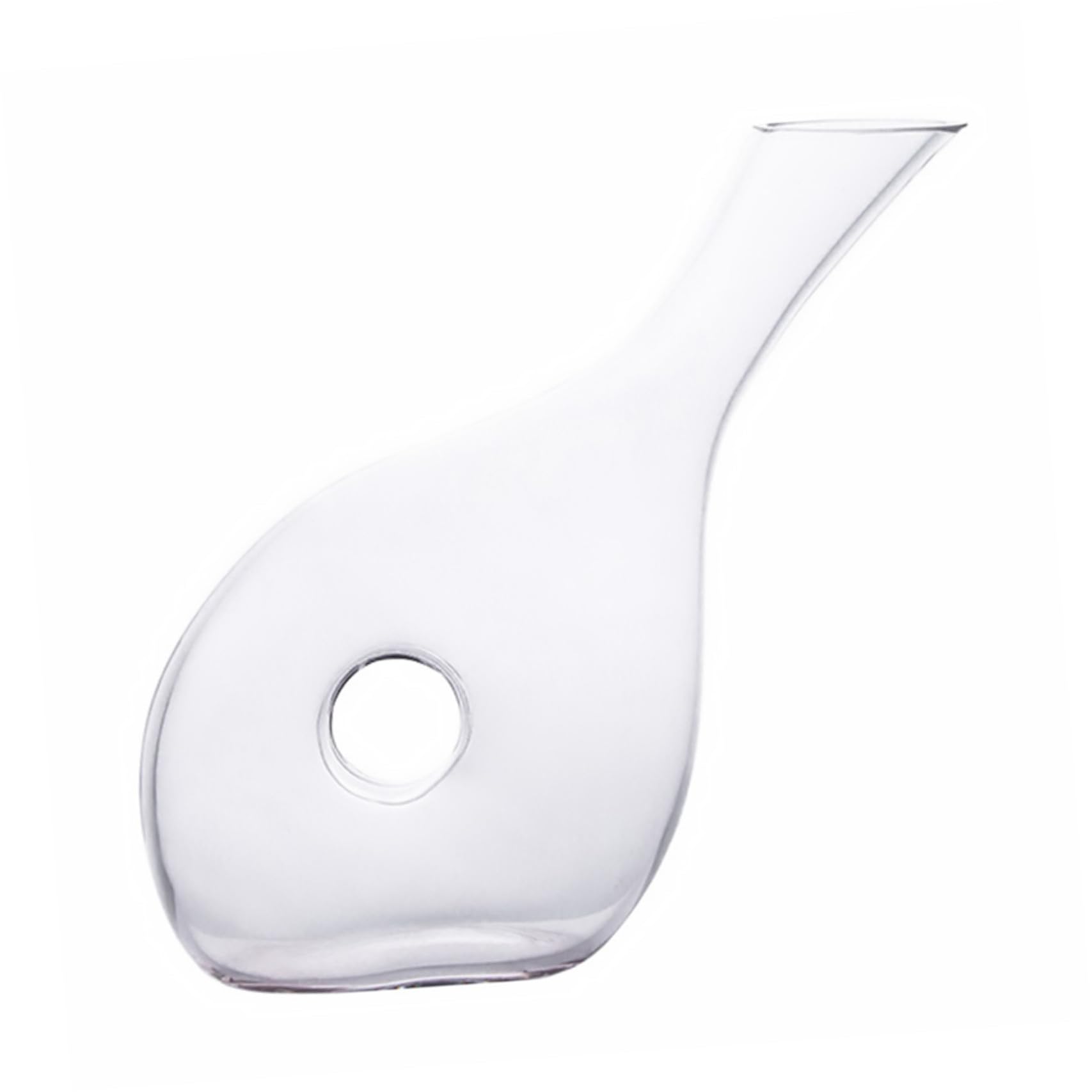 MAGICLULU Kreativer Weinausgießer aus Glas mit Belüftung zur Geschmacksverbesserung Flachem Boden und Eleganter Form für Zuhause und Besondere Anlässe