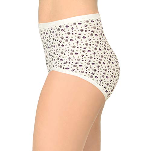 Image of Amante Printed Cotton Full Brief Panty Pack(Pack of 3)