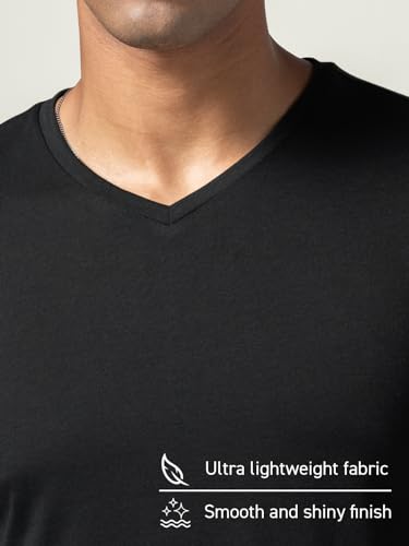 Image of DAMENSCH Regular Fit Cotton Blend Tshirt Half Sleeve Crew Neck Comfortable Casual Lightweight Premium Vortex Elemental Breeeze Tshirts for Men Pack of 1
