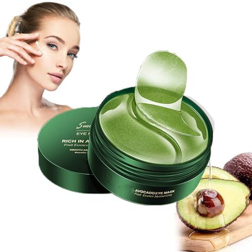 Avocado Eye Mask, Avocado Eye Patches, 30pairs 𝐀𝐯𝐨𝐜𝐚𝐝𝐨 Moisturizi...