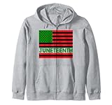 Photo Gallery maglietta nera con bandiera juneteenth freedom day felpa con cappuccio Photo Gallery maglietta nera con bandiera juneteenth freedom day felpa con cappuccio