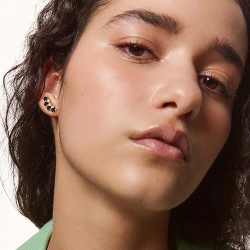 14K Gold Plated 925 Silver Post Gold Stud Earrings for Women Dainty Cubic Zirconia Studs Small Lightweight Trendy Jewelry Gift3