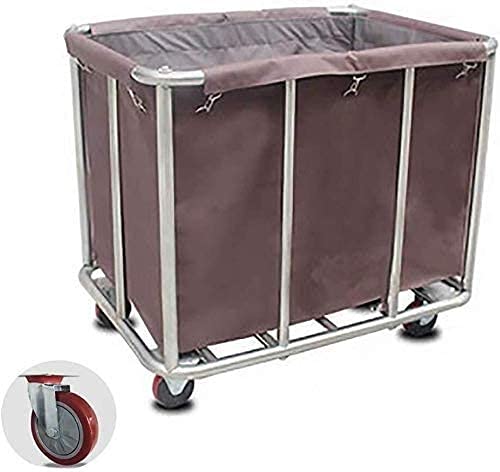 Laundry Basket Laundry Sorter Mobile Laundry Hamper Sorters Cart With Wheels Stainless Steel Rolling Storage Trolley For Dirty