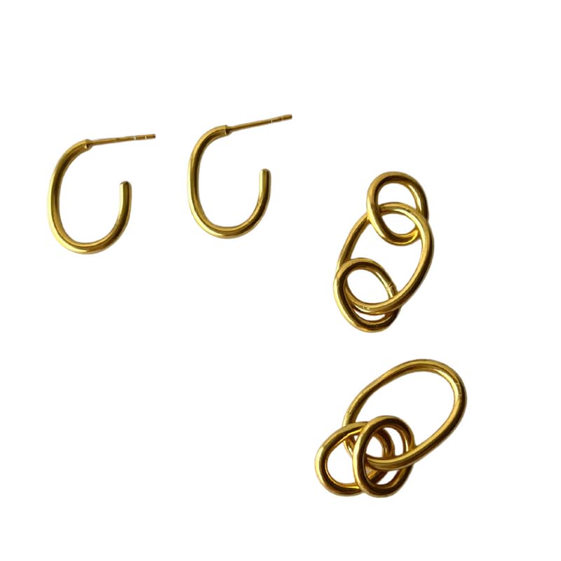The Ethereal Store Amy Link Earrings Hoops for women