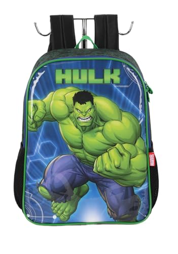 Mochila Costas Escolar Disney Vingadores Hulk Licenciada - Verde Claro