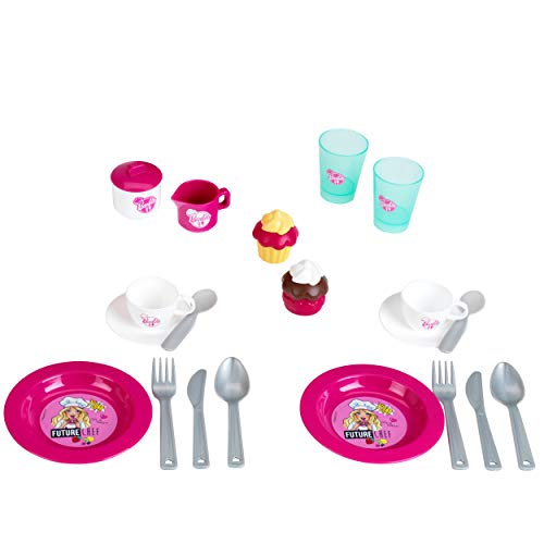 Theo Klein 9527 Barbie Picnik Basket , Sturdy toy Basket Full of Colourful Tableware and Cupcakes for Two , Toys for… – Bild 3