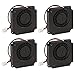 4 szt. Wentylator chłodzący drukarki 3d 40mm x 40mm x 10mm oliwiowy wentylator turbo chłodzący z 2 zaciskiem 2-pin ZRONG (Color : 4010 fan, Size : 12V)