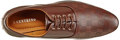 Image of Centrino Mens Formal Shoes|Elegant Lace Up Derby for Business & Casual Wear | Premium Craftsmanship for a Stylish & Sophisticated Look | Cushioned Insole for All-Day Comfort & Support (3401)