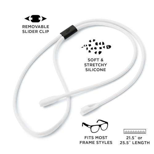 Image of Pilotfish Premium Silicone Sunglasses Strap, Adjustable Glasses Retainer with Unique Passthrough Design - Universal Fit