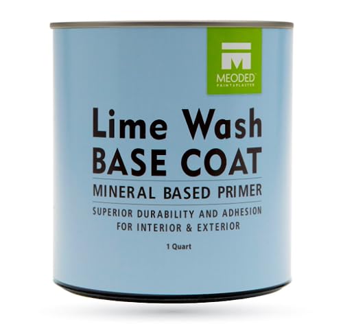 Meoded Paint & Plaster | Lime Wash Base Coat | Mineral Based Primer (Quart)