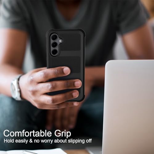 Leptech LLXFY-03A35 For Samsung Galaxy A35 5G Case With 2 Pack Tempered Glass Screen Protector, [Holster Series] Belt Clip Hard Tough Heavy Duty Rugged Shockproof Protective Cell Phone Case  thumb #6