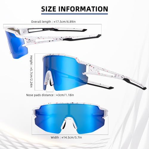 Image of ROCKBROS Polarized Sports Sunglasses Men Women - UV400 Protection Goggle with Myopia Frame for Running Cycling Driving