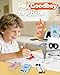 Drawing Robot with 200 Upgraded Drawing Cards for Kids 3 4 5 6 7 8 Year Old, Voice Interactive Educational Drawing Machine, Montessori Learning & Painting Toy, Rechargeable 4-in-1 Robot for Boys Girls
