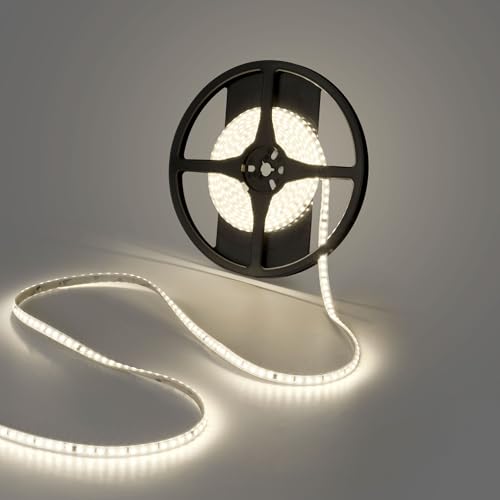 LED Strip 220V AC - Monochroom - 8W/m - 10mm - IP65-5 meter - 120ch/m