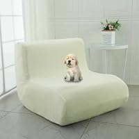 Housse de Chauffeuse Extensible, Housse Fauteuil sans Accoudoir, pour Chaise Togo, Canapés Paresseux, Anti-Ray