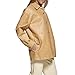 Levi's Women's Relaxed Fit Faux Leather Blazer, Tan, Large