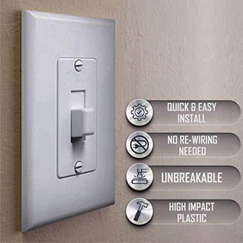 Taymac 2570W Masque 1-Gang Device Cover-Up Wallplate, 1-Pack, White #TOP3