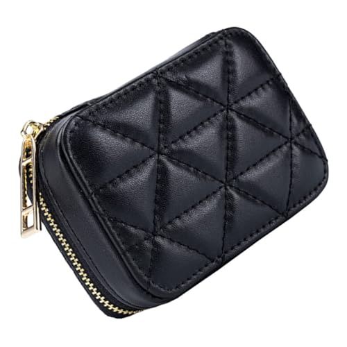 Zerodeko Multi-Function Storage Bag Small Makeup Storage Pouch Makeup Bag with Anti-Drop Mirror Pu Material Compact Design for Travel