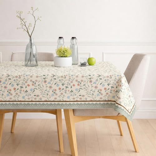 Image of STITCHNEST 'Tavola Luxe Series' Dining Table Cover 60x90 Inches | 6 Seater - 8 Seater Rectangular Dining Table Cover | Premium Fabric, Washable & Colour Fast