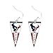 Sports Team Houston Texans Pennant Dangle Charm Earring Set