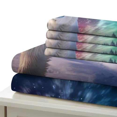 Housse de couette ours polaire parure de lit imprimé 3D 200x200