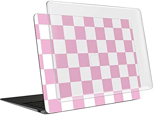Skinit Case + Skin Compatible with MacBook Air 13in M1 (2021) Originally Designed Pink and White Checkerboard Design