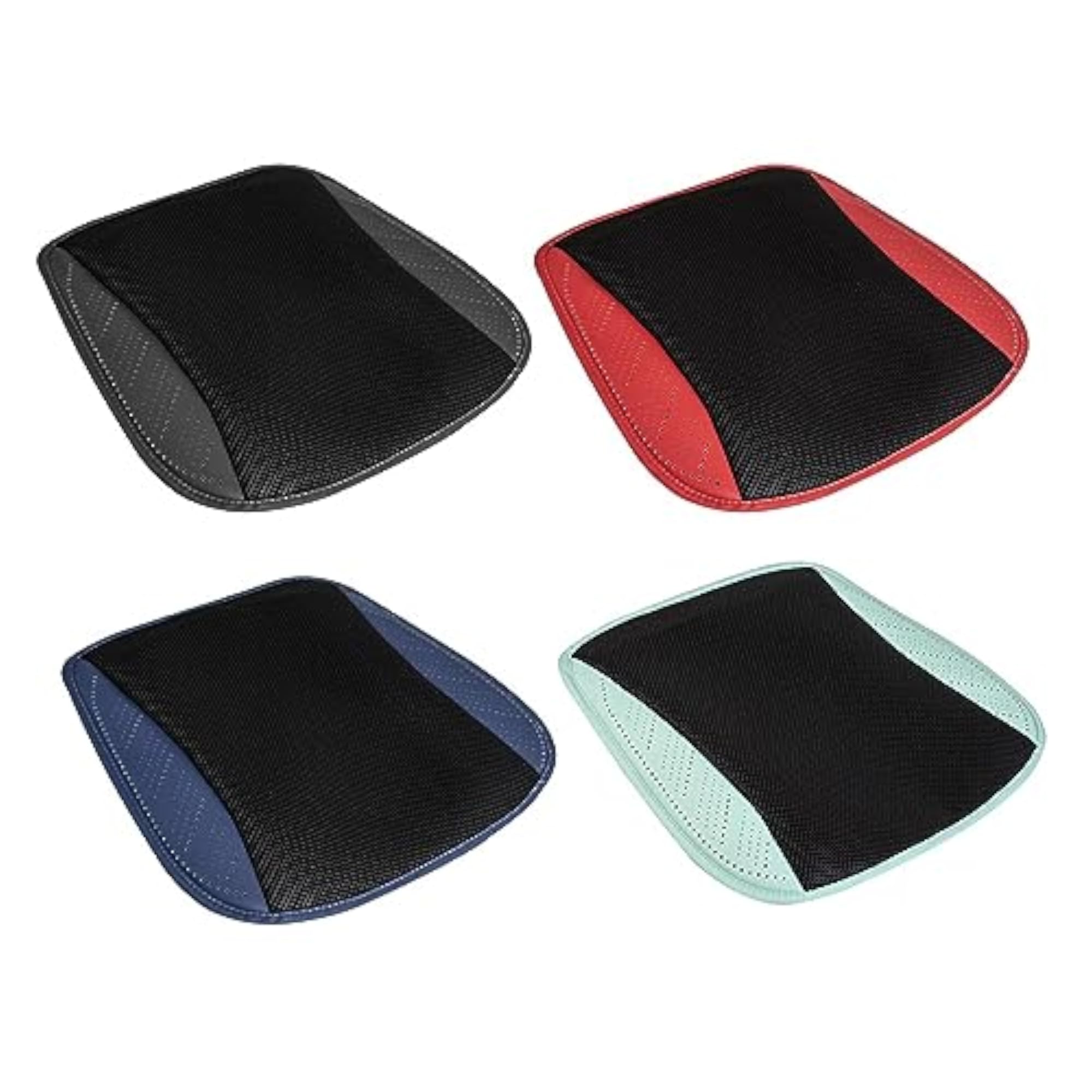 USB Car Seat Cushion Pad with 5 Fans, Black