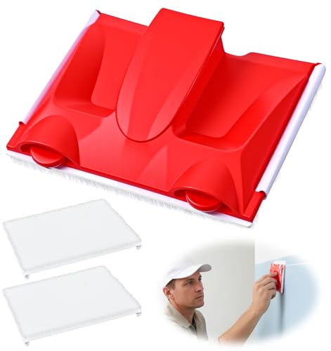 Paint Edger Tool, Paint Edger Tool for Walls with 2 Replacement Pads, Edge Painting Trim Tools Perfect for Trim & Baseboard, Easy to Use, Ideal for Walls Edge, Professional Finish