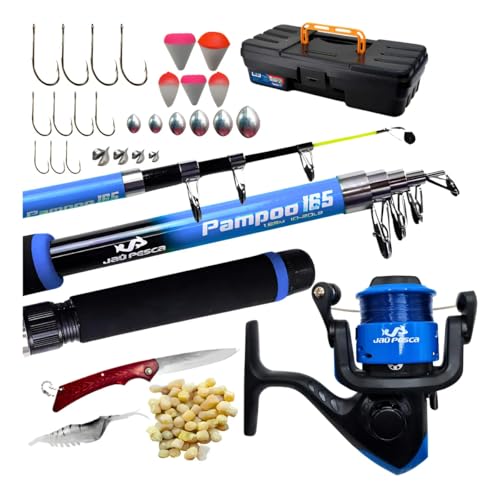 Kit de Pesca com Vara, Molinete e Acessórios Jau Pesca