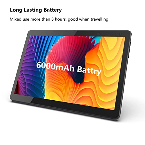 Image of Coopers 10 inch Tablet, Android 14, 32GB ROM 1TB, Quad Core Processor, 6000mAh Battery, 1280x800 IPS Touchscreen, 2+8MP Dual HD Camera, PC, Bluetooth, Wi-Fi